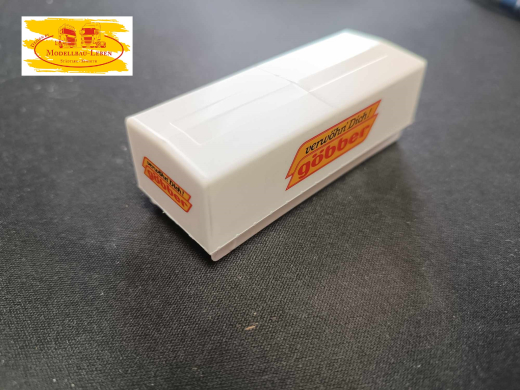Herpa 0073 - 48001 Planenaufbau für Anhänger / Motorwagen 76 x 20-22 (Spitz zulaufend) x 29 mm
