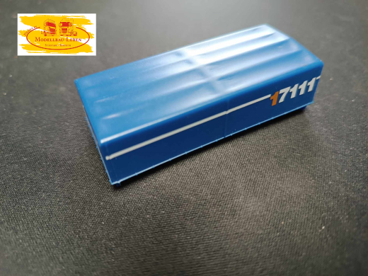 Herpa 0081 - 284004 Planenaufbau für Anhänger Motorwagen 68 x 17 x 28.5 mm - leicht spitz zulaufend