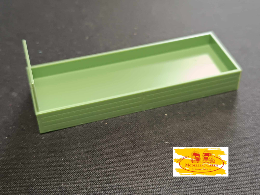 Herpa 0084 - 27585 Pritsche 81 x 28 mm mit Stirnwand