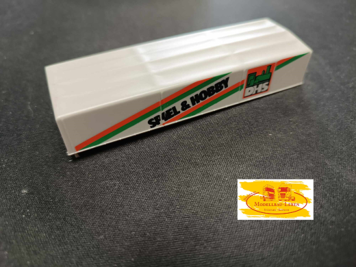 Herpa 0184 - 284003 Planenaufbau für Anhänger Motorwagen 92 x 16-18 x 28 mm schräg zulaufende Plane
