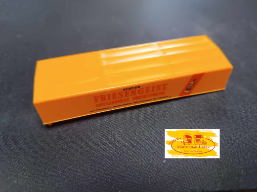Herpa 0184 - 284003 Planenaufbau für Anhänger Motorwagen 92 x 16-18 x 28 mm schräg zulaufende Plane