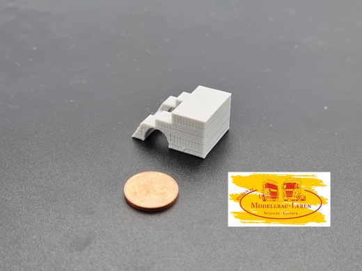 PMM 038 - 3D PLA Druck Abschleppaufbau City Berger PKW Pick up - 1 Stück 1:87