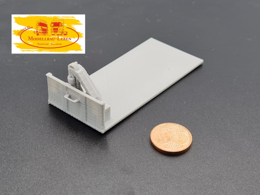 PMM 041 - 3D PLA Druck Abrollflat für LKW mit Kran - 1 Stück 1:87