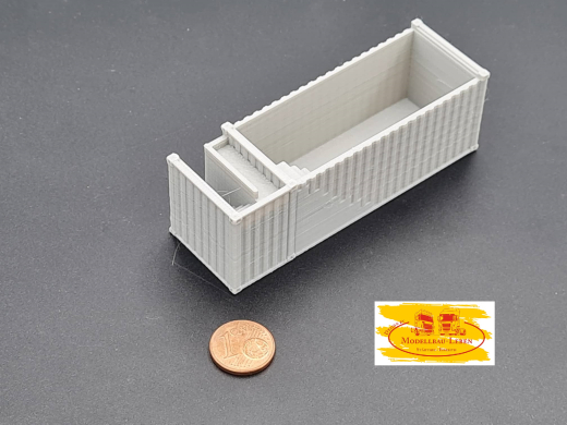 PMM 051 - 3D PLA Druck Pool Container mit Treppenanbau - 1 Stück 1:87