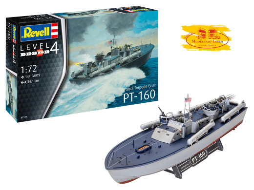 Revell 05175 Bausatz Torpedo Boot PT 160 in 1:72 Level 4