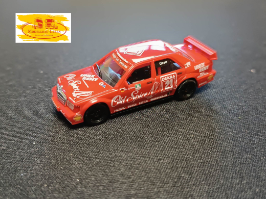 Herpa 0524 Mercedes Benz E 190 E 2,5 16 V Old Spice Design Bastelmodell rot weiß 1:87