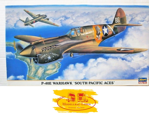 Hasegawa Hobby Kits 09702 P-40E Warhawk South Pacific Aces - Bausatz 1:48