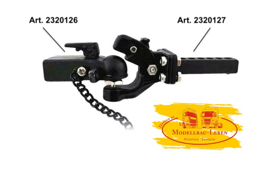 Absima 2320126 - 1:10 Anhänger-Kupplungsklaue aus Metall