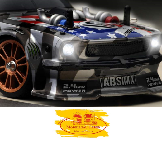 Absima 16010 - 1:16 EP BL Touring Car &quote;FUN MAKER&quote; stars'n grey RTR