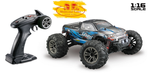 Absima 16002 - 1:16 Green Power Elektro Modellauto High Speed Monster Truck SPIRIT schwa