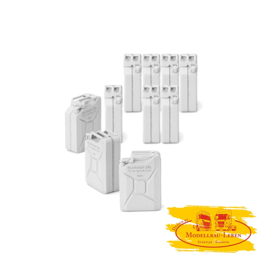Torro 2222000352 - 1:16 Zubehör Deutsche Benzinkanister Set 10 Stk.
