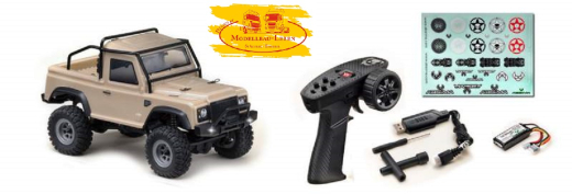 Absima 10021 1:24 Micro Crawler &quote;Defender&quote; beige RTR