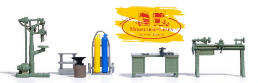 Busch 1185 H0 Handwerker-Werkstatt , Bausatz, Neu, OVP 1:87