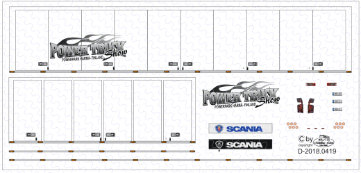 D-2018.0419 - Decal - Ergänzungssatz zu Herpa 308489 Ristimaa Firebird 1 Satz in 1:87