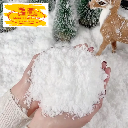 PP5 - Winterwunderland Schneefall-Illusion - Glänzende künstliche Schneeflocken-Deko 50 gramm