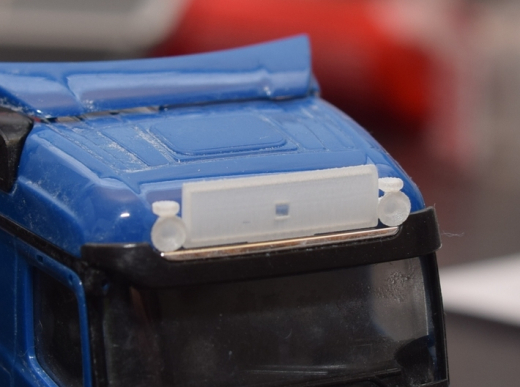 DD-104 - 3 D Druck Zubehör Uni Leuchtkasten 2er Rund RKL - 1:87 - 1 Stk