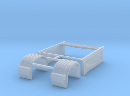 DD-105 - 3 D Druck Zubehör Iveco Seitenverkleidung incl Kotflügeln in 1:87