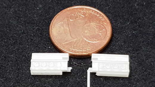 DD-110 - 3 D Druck Zubehör DAF Heck Rücklichter rechts / links 1:87 - 1 Paar