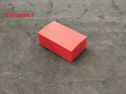 Herpa 0161 - 2700029 Planenaufbau für Transporter 41 x 25 x 14-16 mm leicht spitz zulaufend 1:87 - 1 Stück