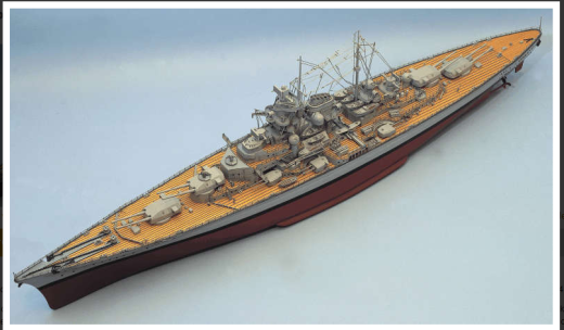Aero-Naut 3619/01 Beschlagsatz für Bausatz Tirpitz 1:200