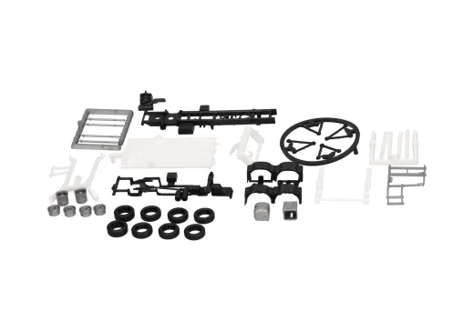 Herpa 085885 Teileservice: Fahrgestell 3a Absetzkipper AK16 MAN TGS NN (ohne Fahrerhaus), 2 Stück