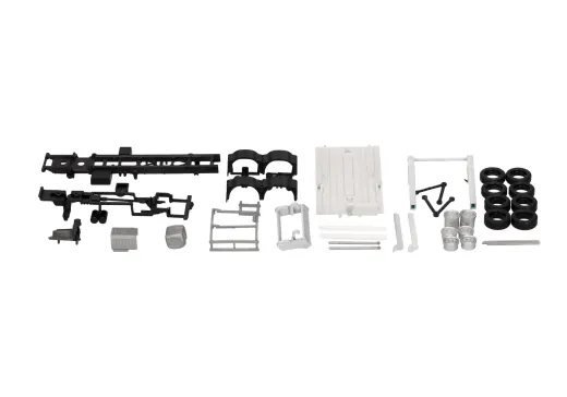 Herpa 085861 Teileservice: Fahrgestell 3a Absetzkipper AK16 Mercedes-Benz (ohne Fahrerhaus), 2 Stück