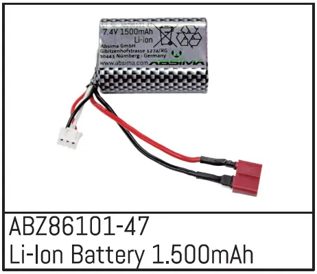 Absima ABZ86101-47 Li-Ion Akku 1.500mAh - Mini AMT
