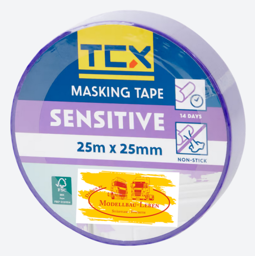 TCX 830385 - Maskiertape Sensitive 25 m x 36 mm violett