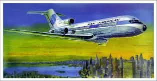 VEB Plastikart Boeing 727 1:100