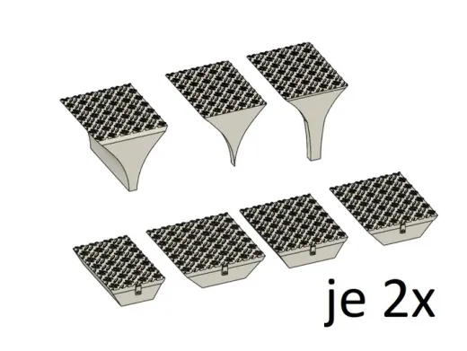 EM629 Riffelblech Ecken je 2 x