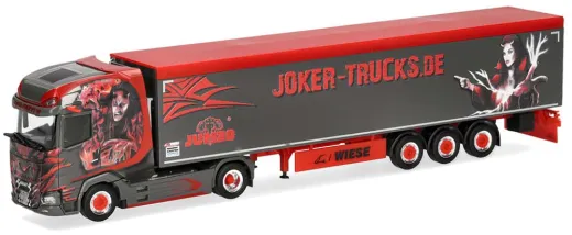 Herpa 319546 Joker Trucks &quote;Tamara&quote;, DAF XG+ vvsp. Schubboden Auflieger 1:87