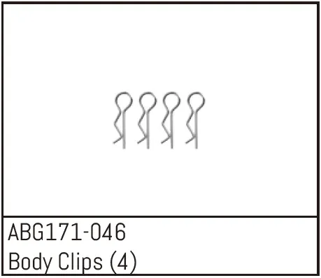 Absima ABG171-046 Body Clips Ersatzteil für Absima 1:14 First Step Performance Cars 4 Stück