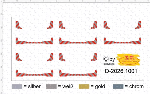 D-2026.1001 Decalsatz Warnstreifenmakierung MAN - 1:87