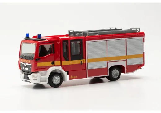 Herpa 097376 MAN TGM CC Ziegler-Z-Cab Löschfahrzeug Feuerwehr Neutral 1 Stück 1:87