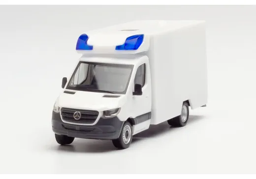 Herpa 013826 MiniKit: MB Mercedes-Benz Sprinter Bj. 2018 Fahrtec Rettungswagen, weiß 1 Stück 1:87