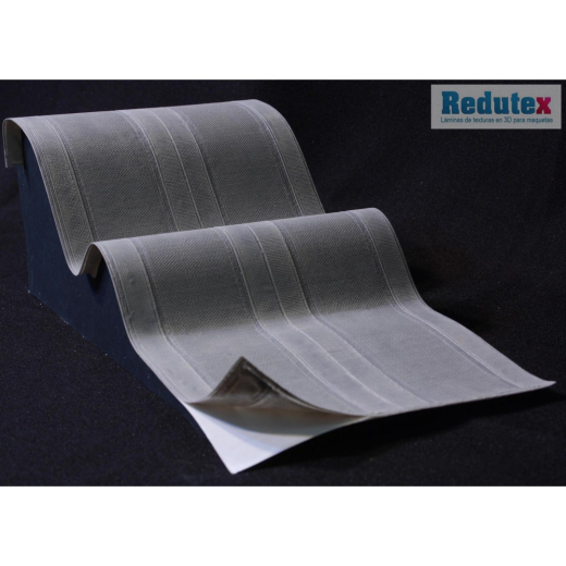 Redutex 160CA311 Straßenpflaster mit Rinne und Gehweg 300 x 120 mm Scale N (1:160)