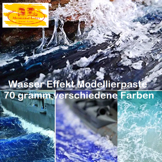 2681 - Modelliermasse für Wassereffekte, Ozeanwellen - Meerwasser- Seen, Wasserfälle, Wellen etc 70