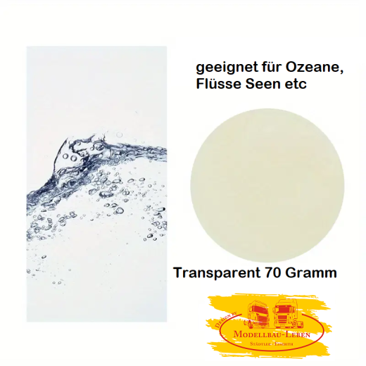 2681 - Modelliermasse für Wassereffekte, Ozeanwellen - Meerwasser- Seen, Wasserfälle, Wellen etc 70