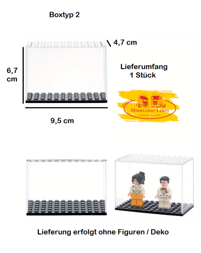 TX0205 - Show Vitrine, Acryl - Aufbewahrungsbox, Figuren Display, Ausstellungsbox, stapelbar, Ideal