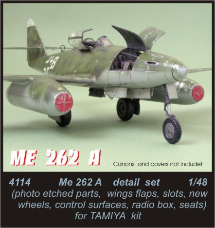 CMK 4114 Me 262 A Resin detail Satz passend für 1:48 Tamiya Bausatz