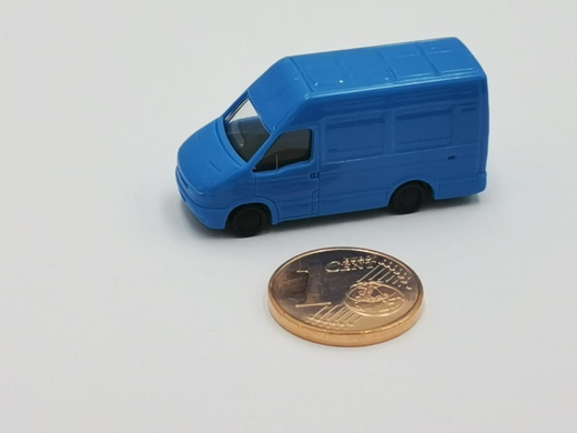 Rietze Iveco Daily Kasten blau 1:160