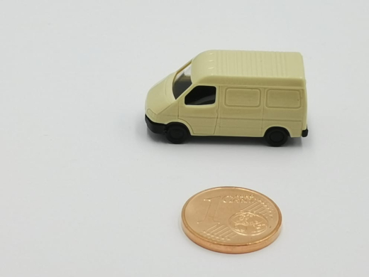 Rietze Ford Transit Kasten beige / Cremefarbig 1:160