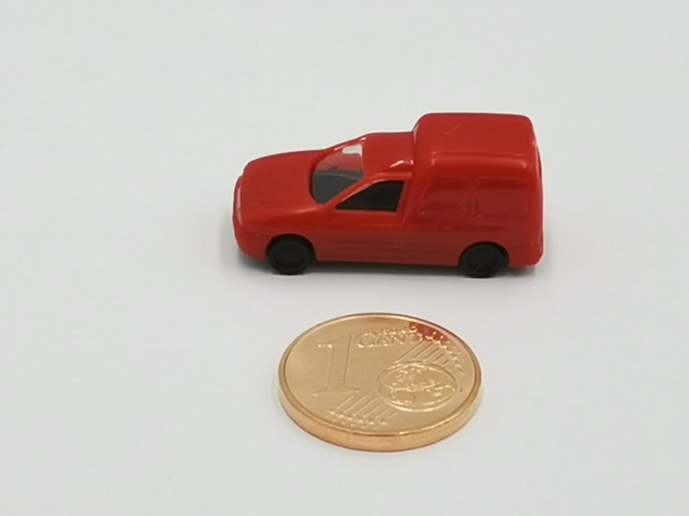 Rietze VW Caddy Kasten rot 1:160