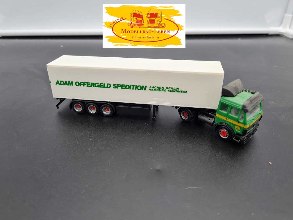 Herpa MB SK Sattelzug Adam Offergeld Spedition