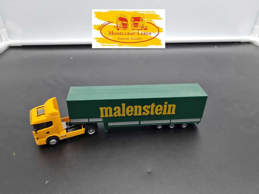 Herpa 015 Scania R Sattelzug Malenstein