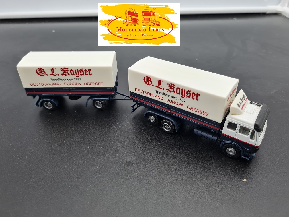 Herpa 049 MB SK Hängerzug Kayser