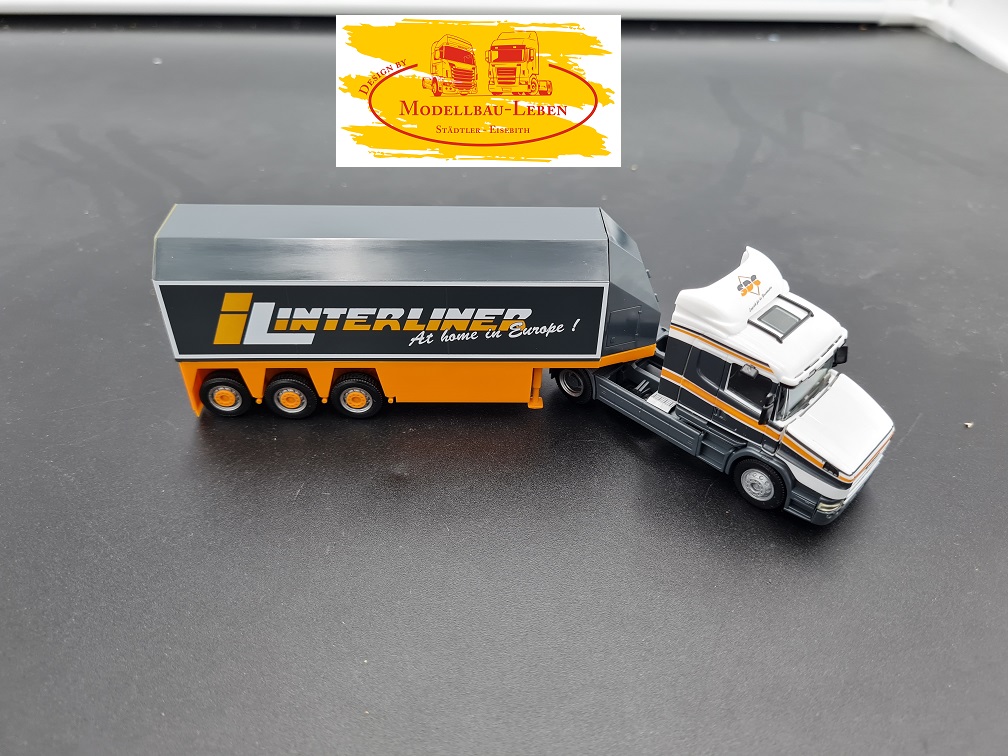 Herpa 058 Scania Hauber Sattelzug Interliner