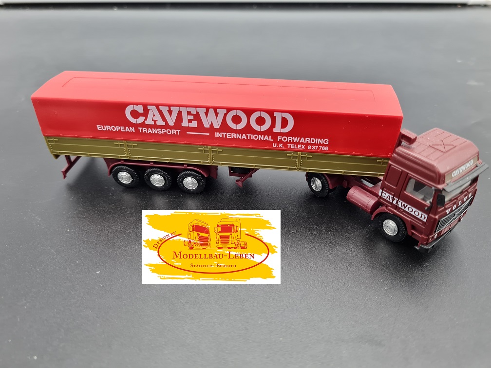 Herpa 076 Volvo F12 Sattelzug Cavewood