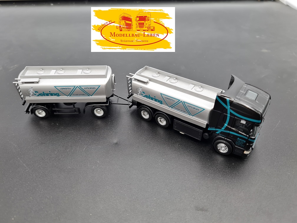 Herpa 219 Scania R Tankhängerzug Gehring