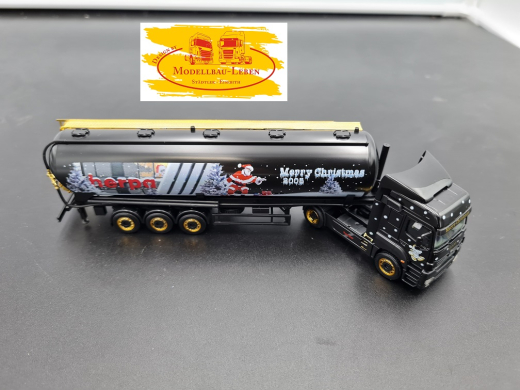 Herpa 226 MB Actros Tanksattelzug Weihnachtstruck 2008